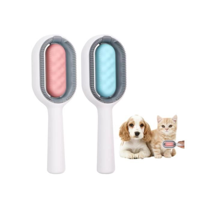 Brosse de nettoyage - Brosse 4 en 1 - Réservoir deau - Élimination des poils - Toilettage facile