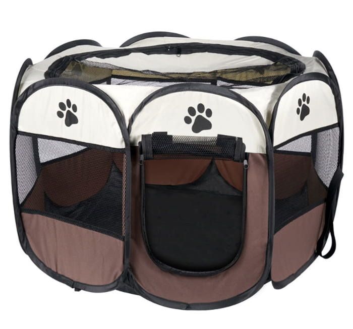 Parc enclos pliable chien chat - Ø80 cm