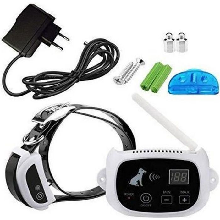 Clôtures anti-fugue pour chien sans fil rechargeable imperméable Collier étanche COLLIER ANTI-FUGUE