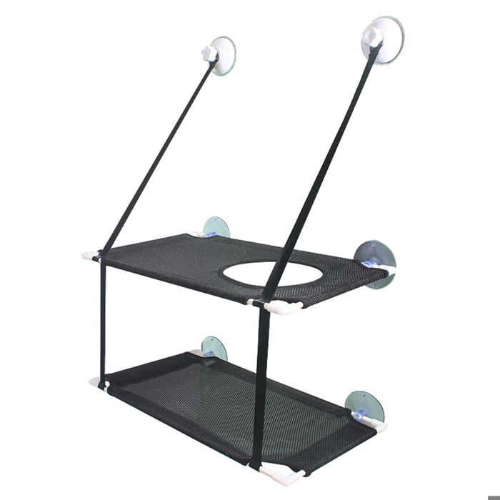 Hamac pour fenêtre pour chat montage sécurisé avec ventouses gain de place convient aux grandes et petites tailles