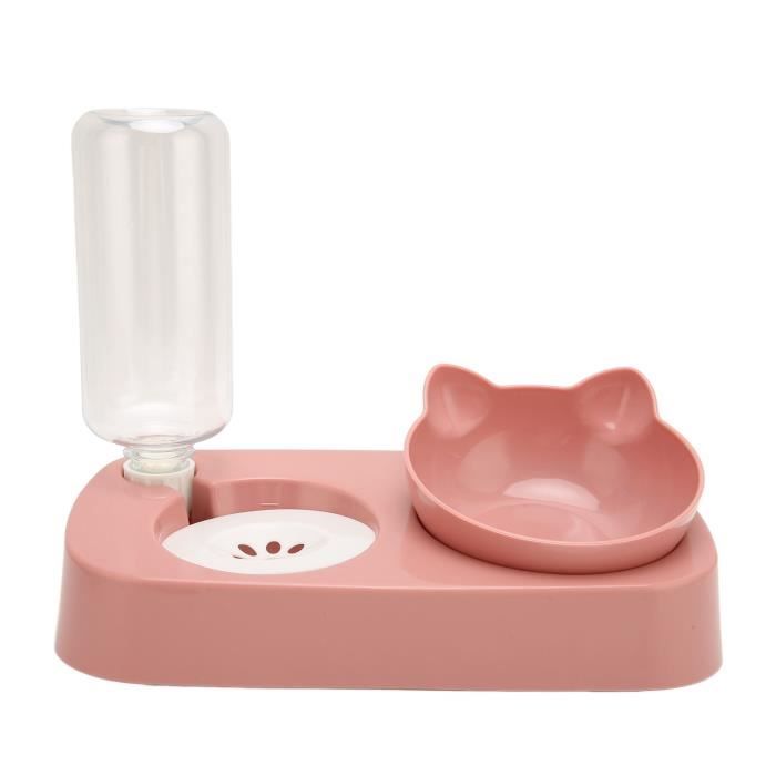 Gamelle pour Chien et Chat - VVIKIZY - Distributeur deau Automatique - Plastique PP - Rose - Intérieur