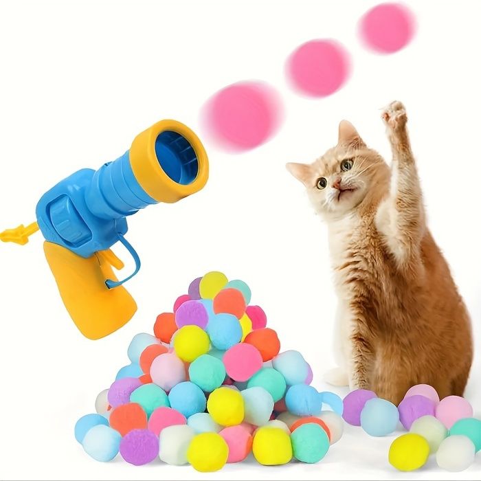 Lot de 20 balles interactives pour chat et chien balle silencieuse pour jeu et entraînement matériau en peluche sans batterie