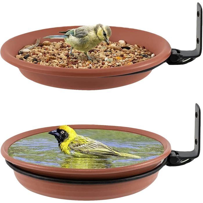 Abreuvoir Oiseaux  Exterieur Mangeoire Sur Pied Bains Pour Sauvages Bath Baignoire Suspendue Nourriture MangoireKit De