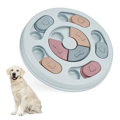Jouet Chiens Intelligent FriandiseJouet de mangeoireJouets éducatifs pour ChienJouets pour Chiens à Alimentation Lente(Bleu)