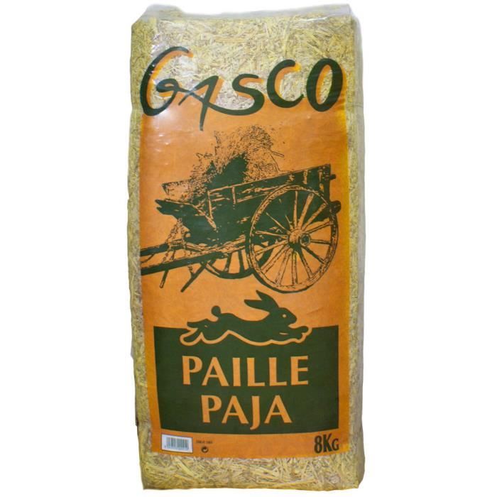 Paille - GASCO - 8kg - Végétale - Pour Poules - Animalerie en ligne