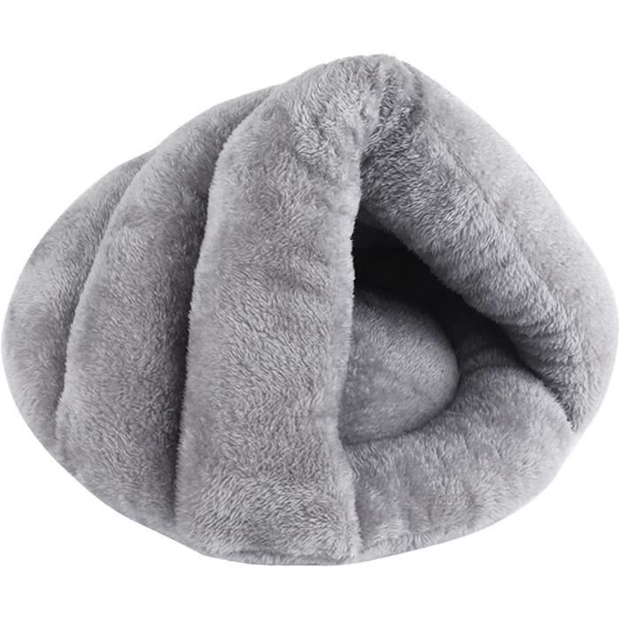 Lit en Forme de Pantoufle pour Chien Coussin Chaud lit de Couchage pour Chat Lavable nid Chaud dhiverGris Clair 50cmx40cm