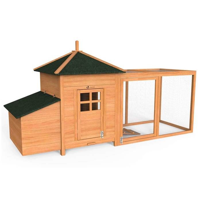 VOUNOT Grand poulailler en Bois avec Pondoir et Perchoir