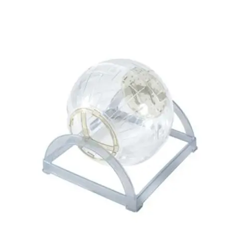 Boule dexercice - Zolux - Gris - Idéale pour souris et hamsters nains - Trappes daccès - Fentes daération