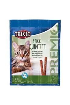 5 sticks friandise volaille et foie pour les chats.