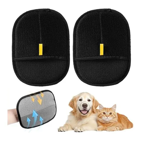 2 Pièces Gant Anti Poil Gant Ramasse Poils Animaux Gant Anti Poils Animauxpour Lavage DémêLage Et Toilettage