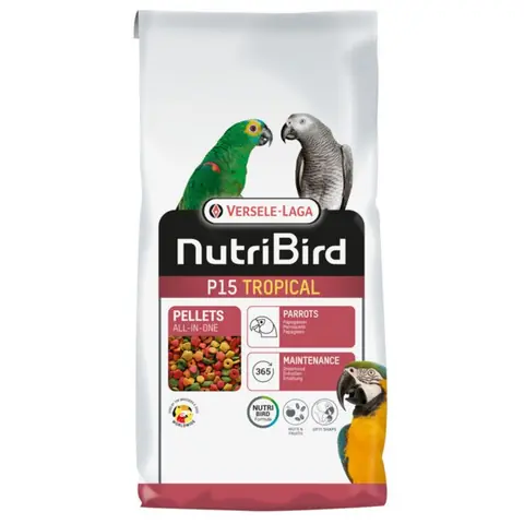 Granulés Extrudés Pour Perroquet Multicouleurs Nutribird P15 Tropical 3kg - Versele Laga