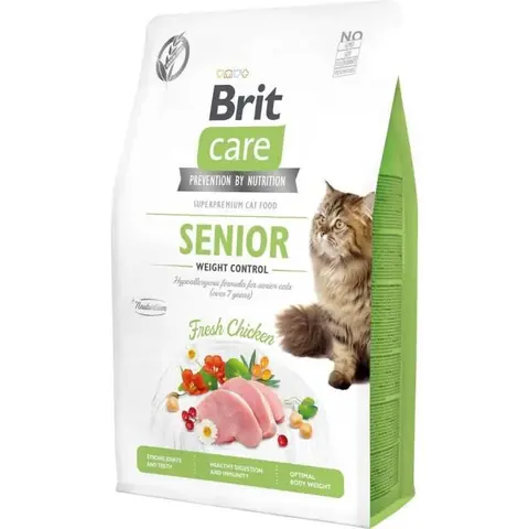 Aliment complet - BRIT CARE SENIOR - Sans céréales - Stérilisé - Contrôle du poids